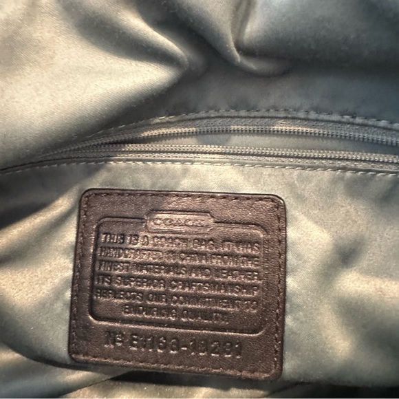 Coach Kristin Hobo Bag black jacquard fabric silver, charcoal signature pattern - Picture 8 of 12